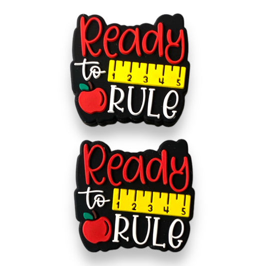 X383-  “Ready To Rule" Silicone Focal Bead (1 Count)