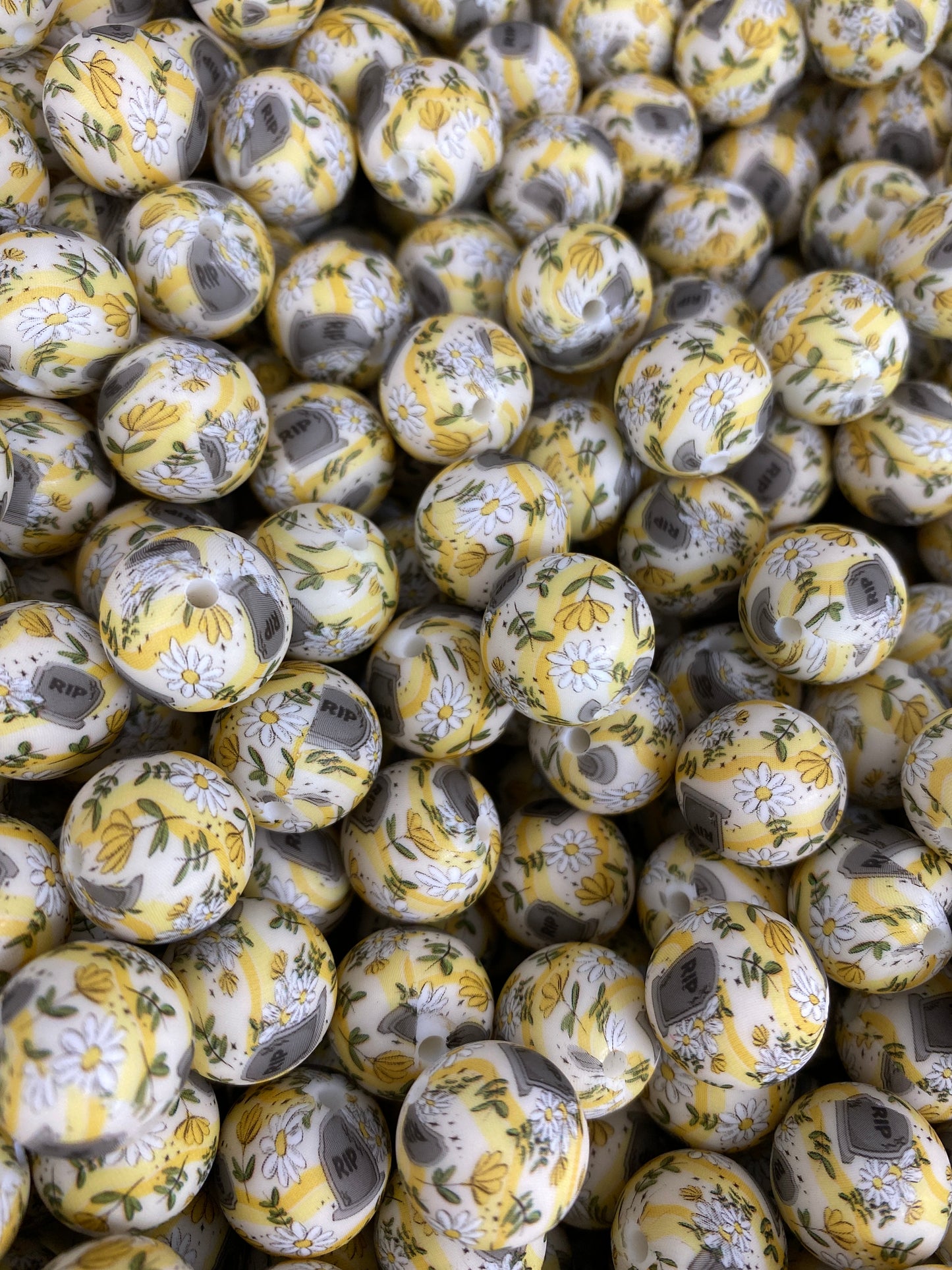 T71 - 15mm “RIP” Silicone Beads