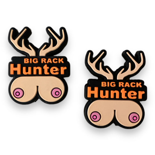 h1080- "Big Rack Hunter" Silicone Focal Bead (1 Count)