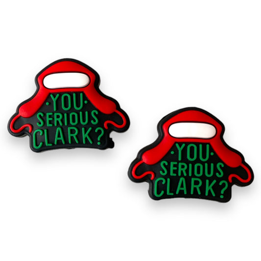 X39 -  You Serious Clark  Silicone Focal Bead (1 Count)