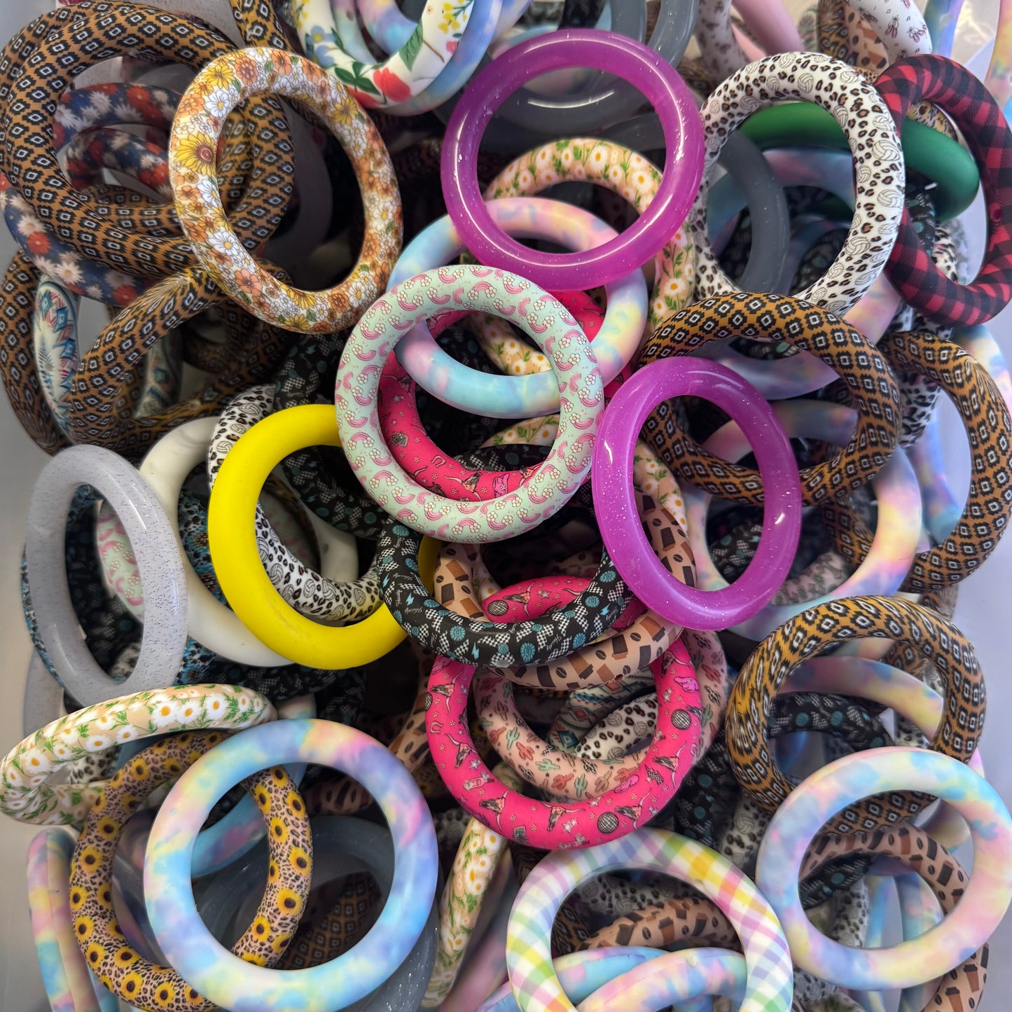 65mm Silicone Rings (Random Selection)