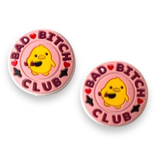 e515- “Bad Bitch Club"  Exclusive (1 Count) Silicone Focal Bead *Copyright