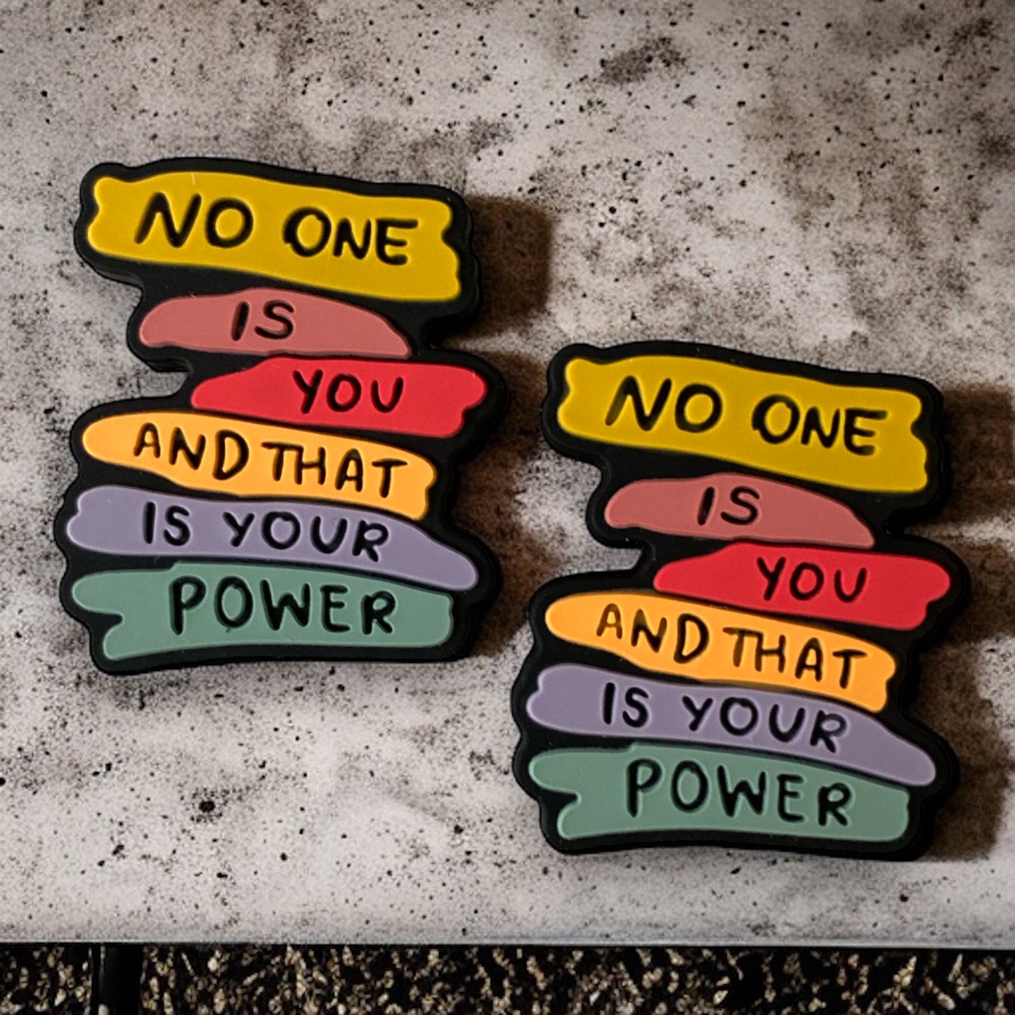 h955 - “No One Is You And That Is Your Power” (1 Count) Focal Bead