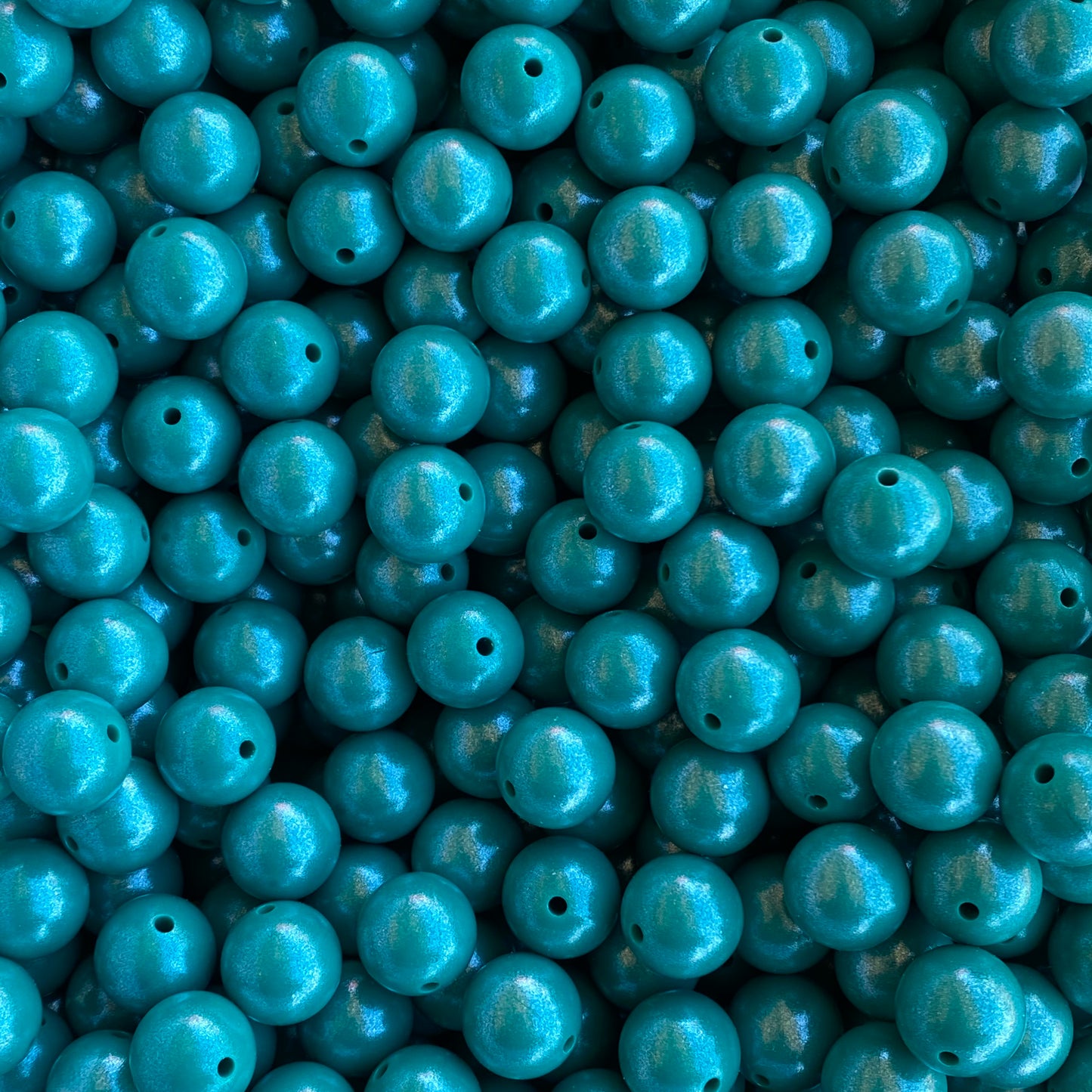 T352 - 15mm "Emerald" Opal Silicone Beads