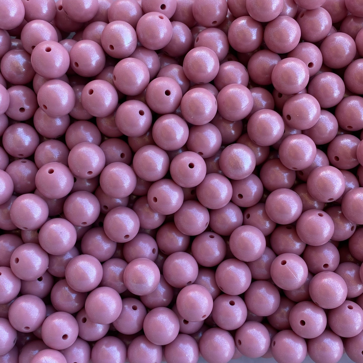 T322 - 15mm "Rose Gold" Opal Silicone Beads