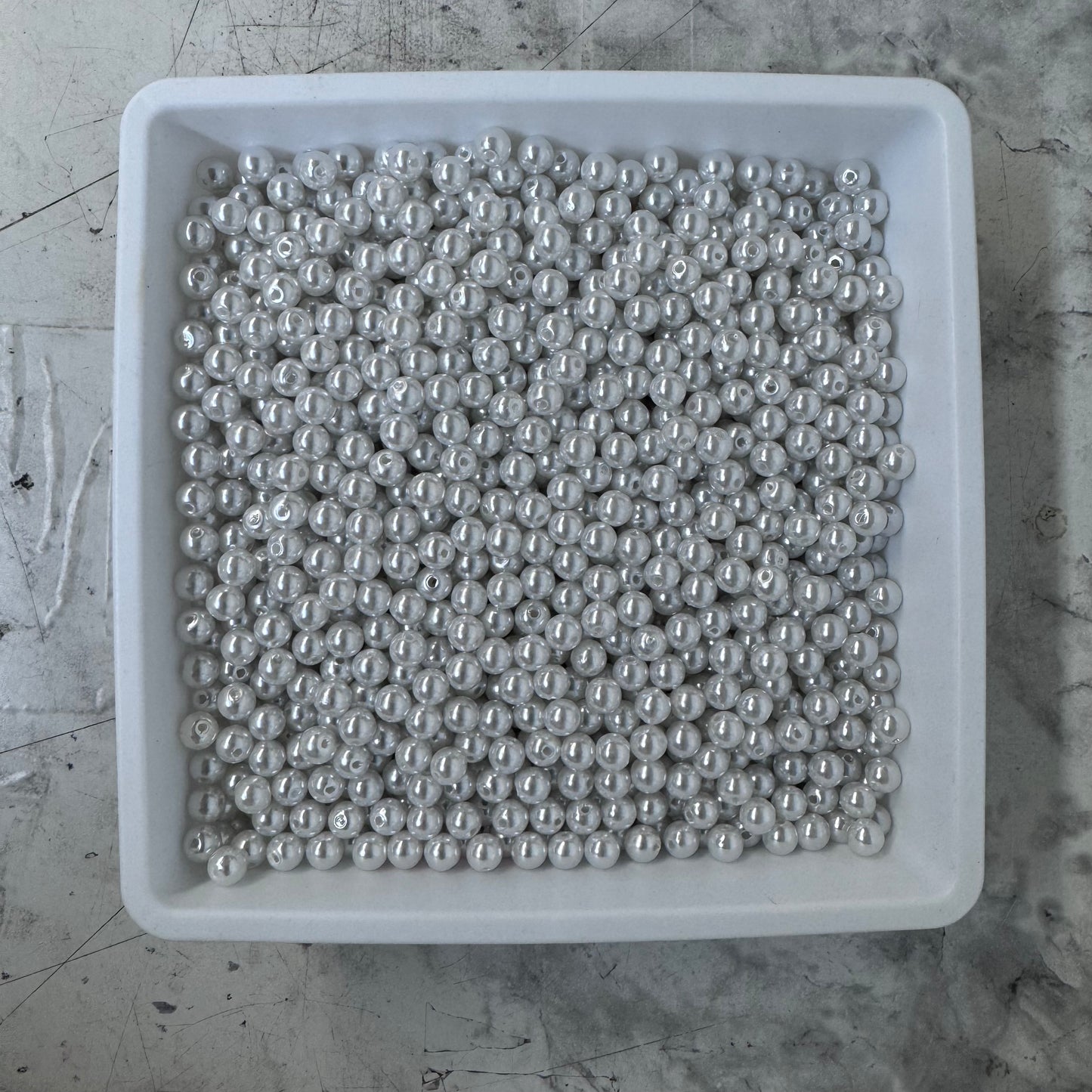 8mm White Pearl Beads (Over 400)