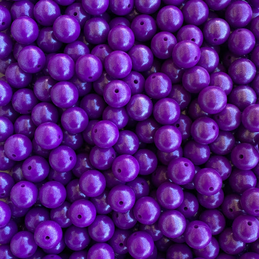 T320 - 15mm "Grape" Opal Silicone Beads