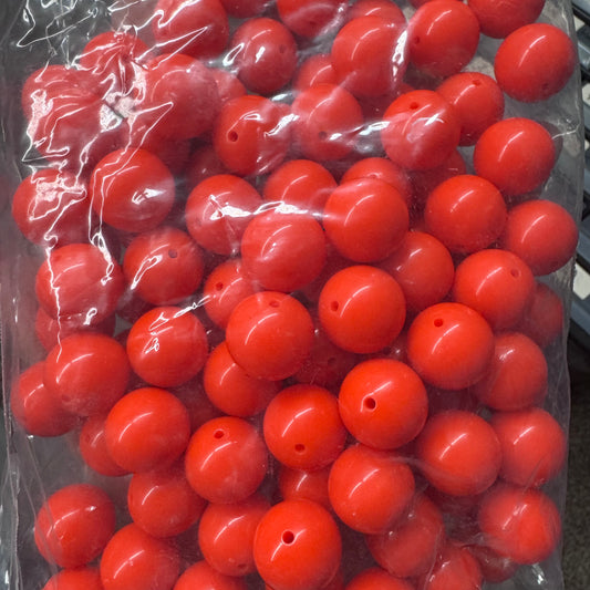 20mm Neon Orange Solids 100 Count *WAREHOUSE SALE*