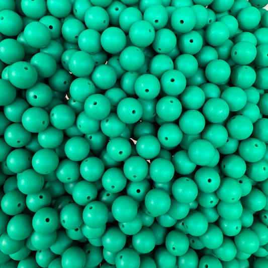 96 / 15mm - Dark Green  Silicone Bead