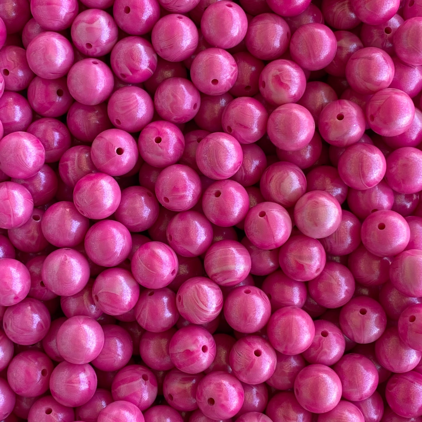 T350 - 15mm "Bubblegum Marble" Opal Silicone Bead