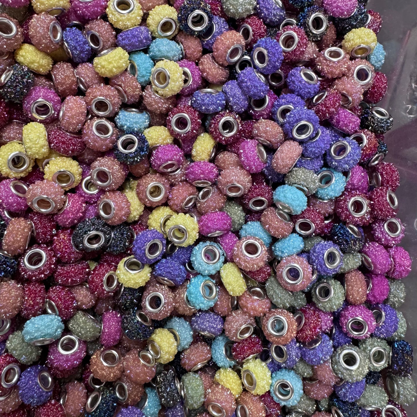 Opal Rose Spacer Beads (1000s! Over 4 Pounds)