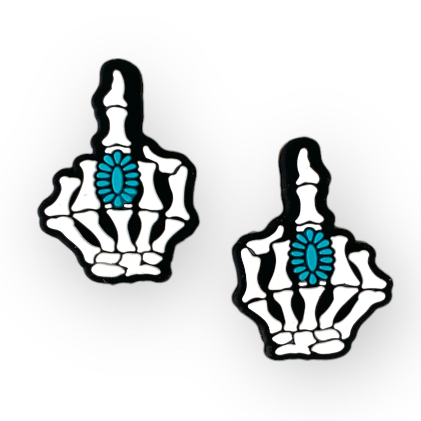 h910- “Middle Finger” Silicone (1 Count) Focal Bead