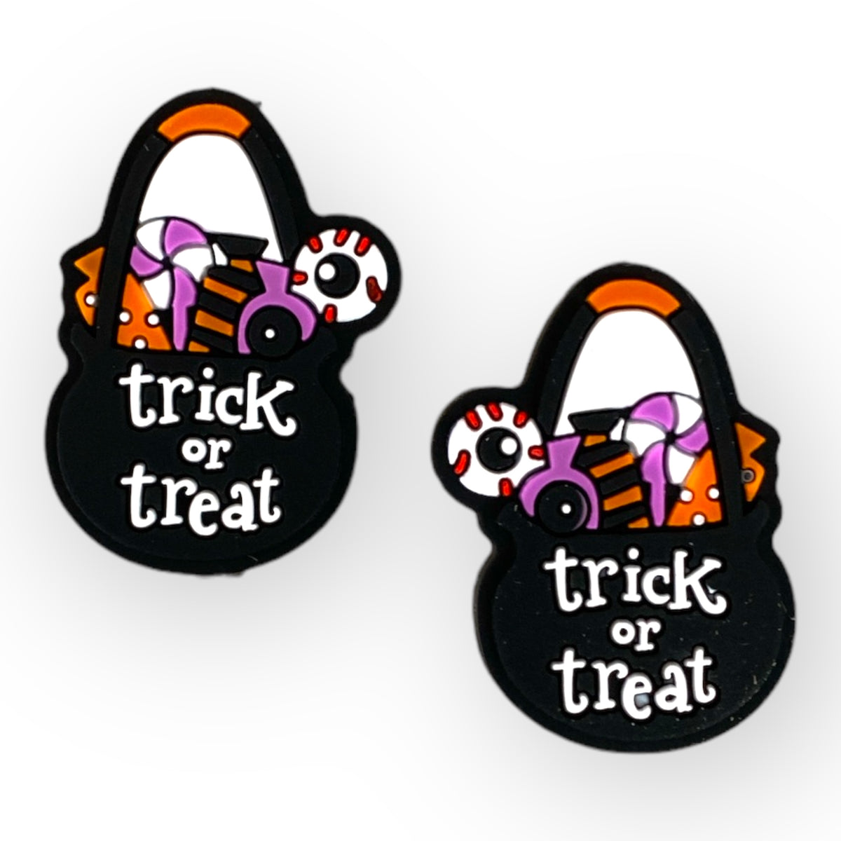 h852- “Trick Or Treat” Silicone (1 Count) Focal Bead
