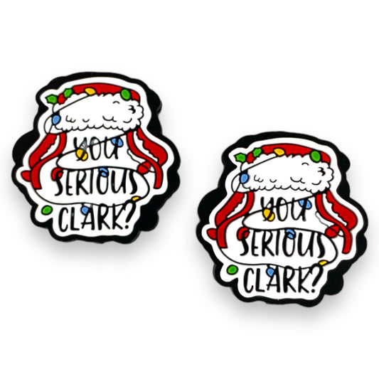 X201- “You Serious Clark”  Silicone Focal Bead (1 Count)