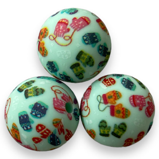 #793 -  “15mm Mitten” Silicone Beads