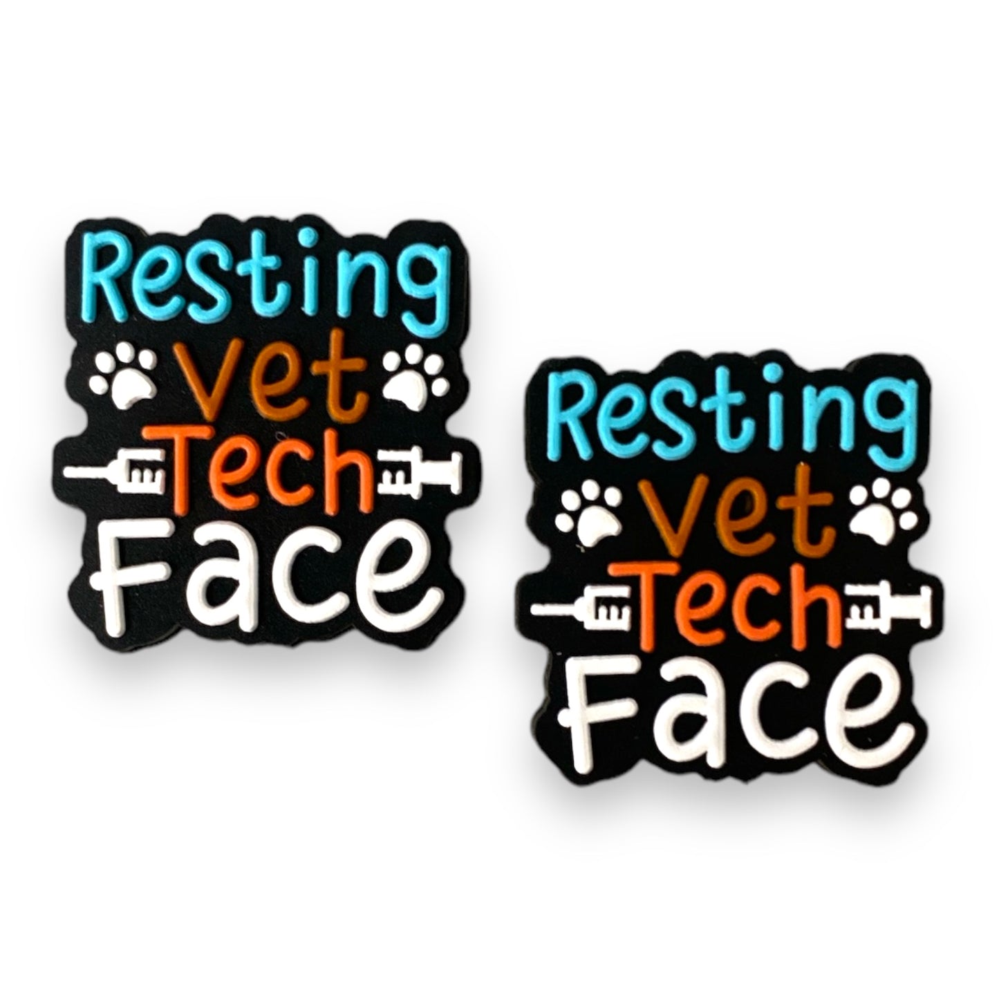 X275 - "Resting Vet Tech Face" (1 Count) Focal Bead