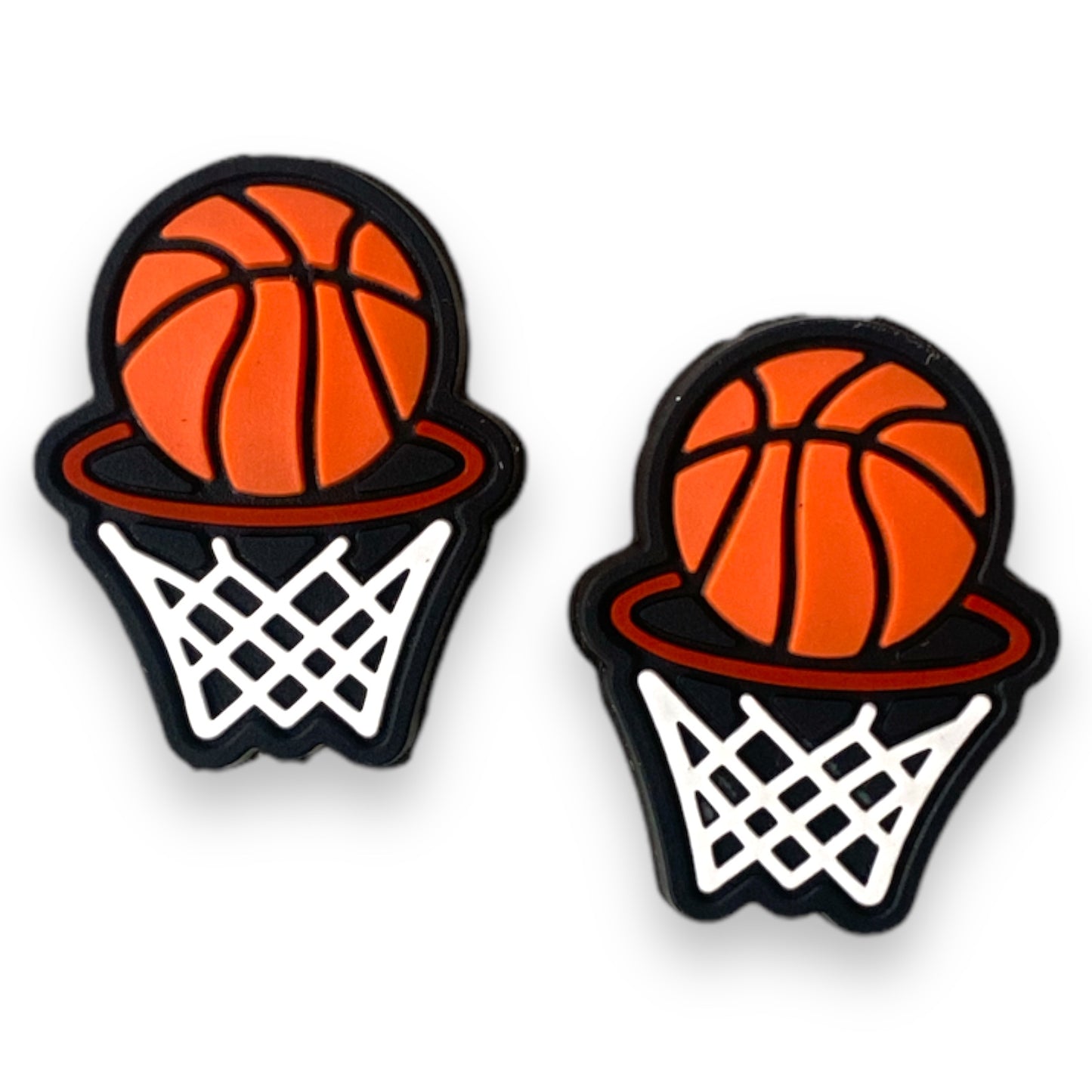 X211 -  Basketball Hoop  Silicone (1 Count) Focal Bead