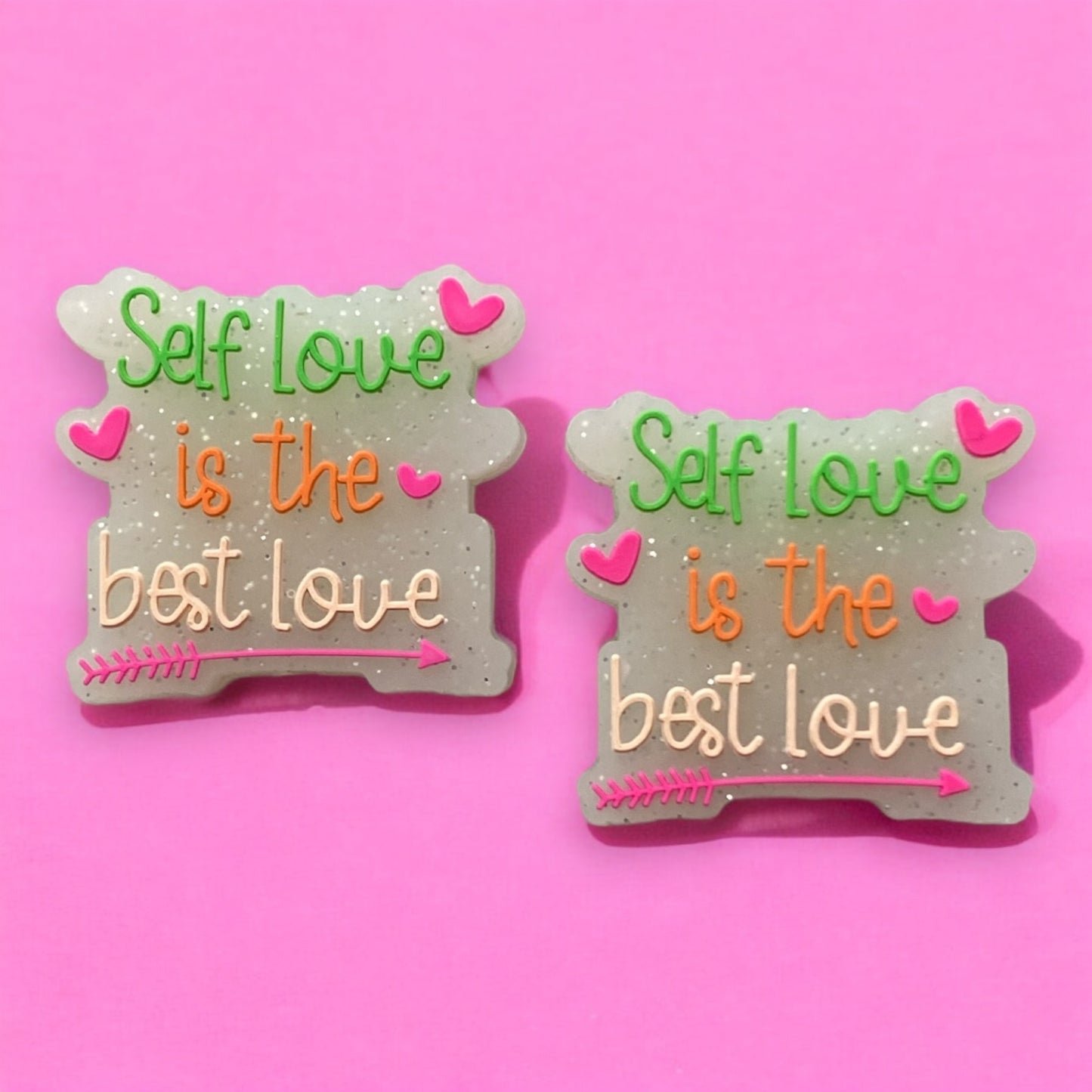 h990- "Self Love Is The Best Love"  Focal Bead Silicone (1 Count)