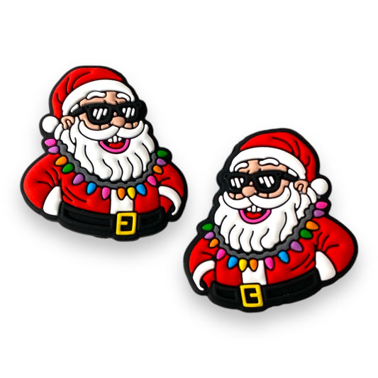 h881-  “Cool Santa” Silicone Focal Bead (1 Count)