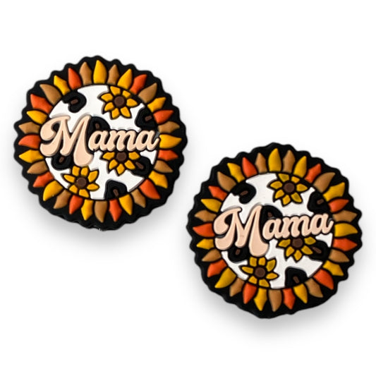 e666 -  “Mama” Silicone Focal Bead (1 Count)