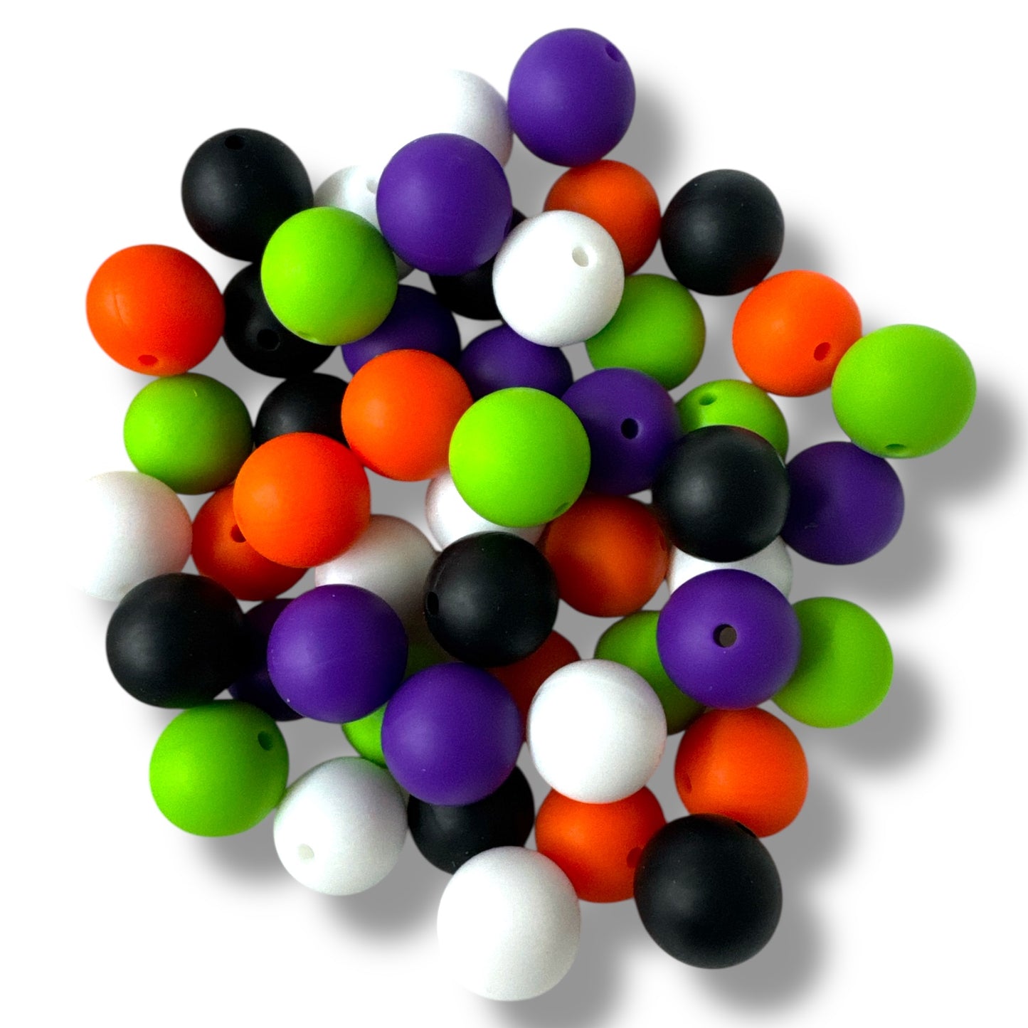 "Monster Mash" 15mm Silicone 50 Count Bead Pack for – Ideal for Beadable Pens & Keychains