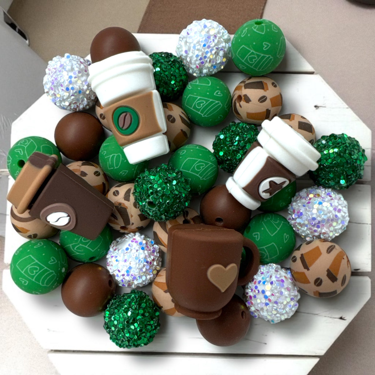 CK- 15- “Coffee Lovers” – 39 Pc Bead Set