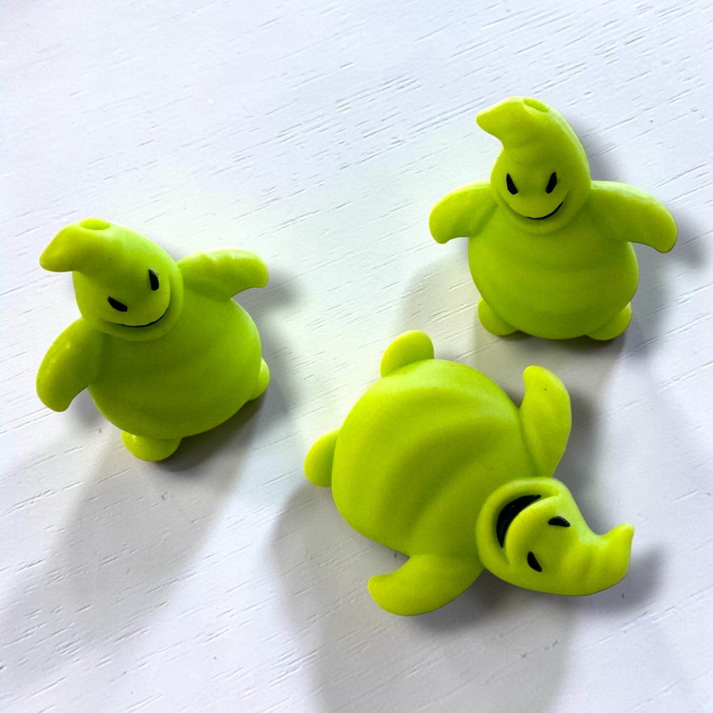h997- "Oogie Boogie 3D" Silicone Focal Bead for DIY Crafts (1 Count)