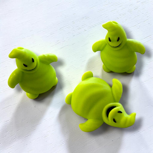 h997- "Oogie Boogie 3D" Silicone Focal Bead for DIY Crafts (1 Count)