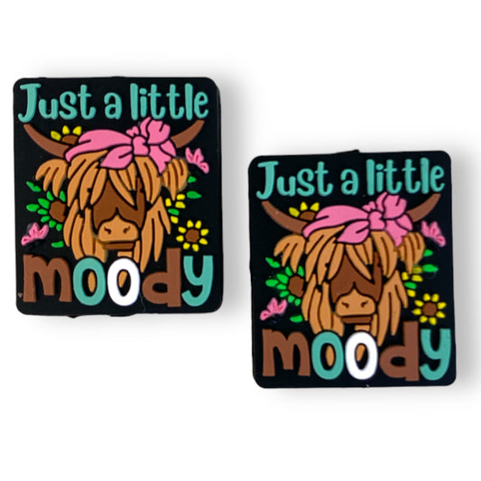 X476 - “Just A Little Moody” Silicone (1 Count) Focal Bead