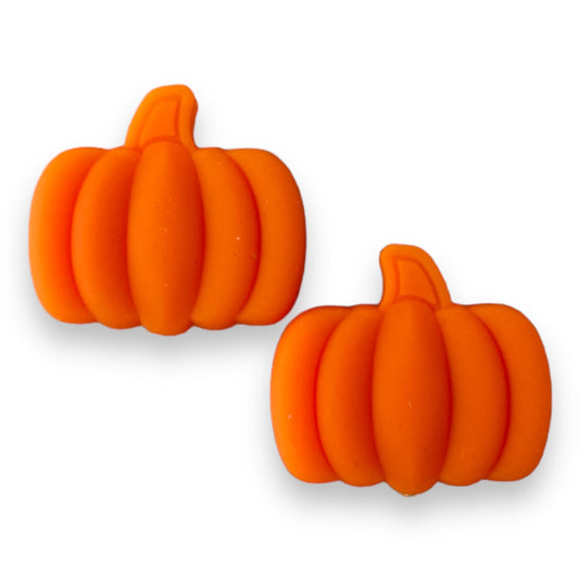 h890 - Pumpkin Silicone BPA Free Focal Beads (1 Count)