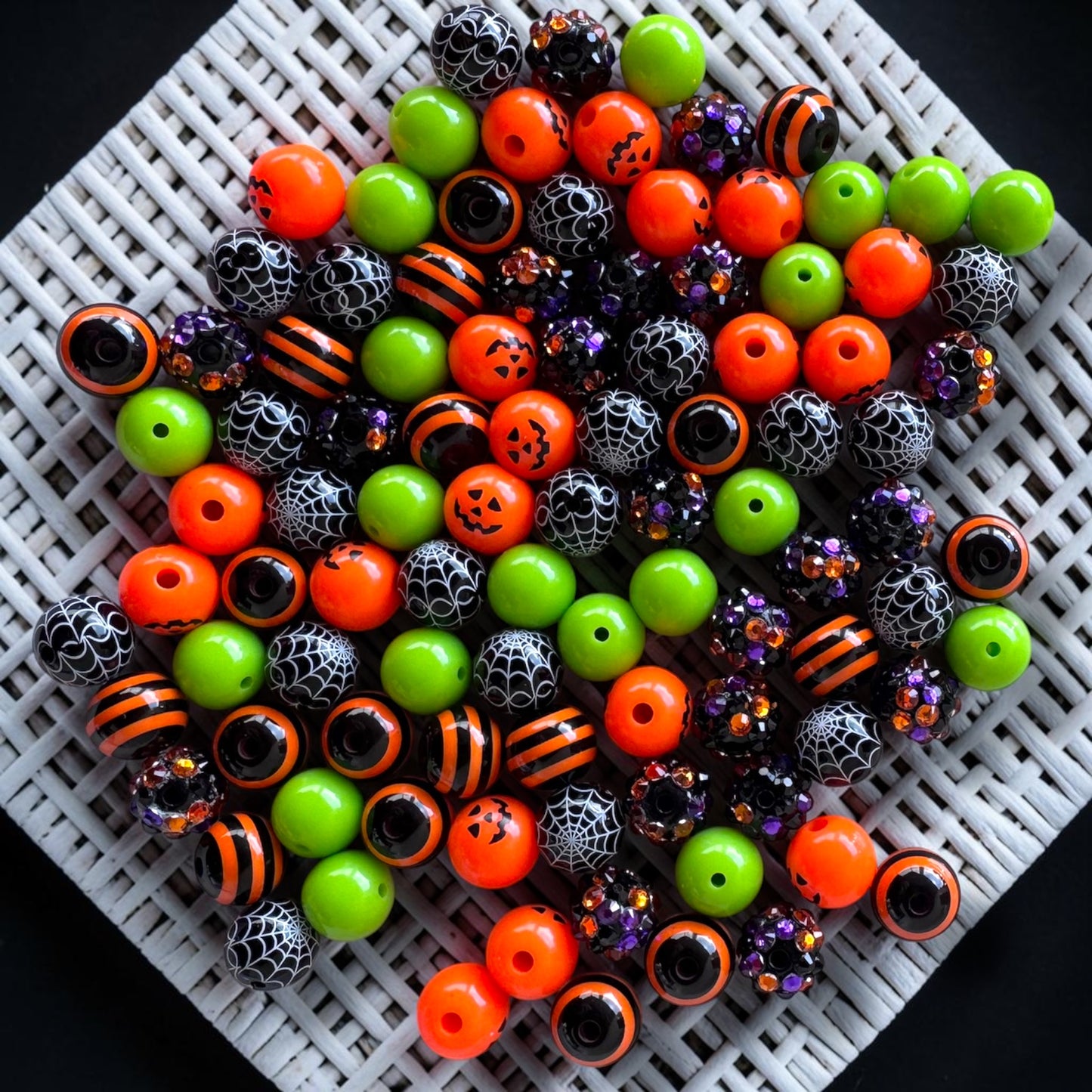 Boo Crew – 100 Count | 12mm Acrylic Bead Mix