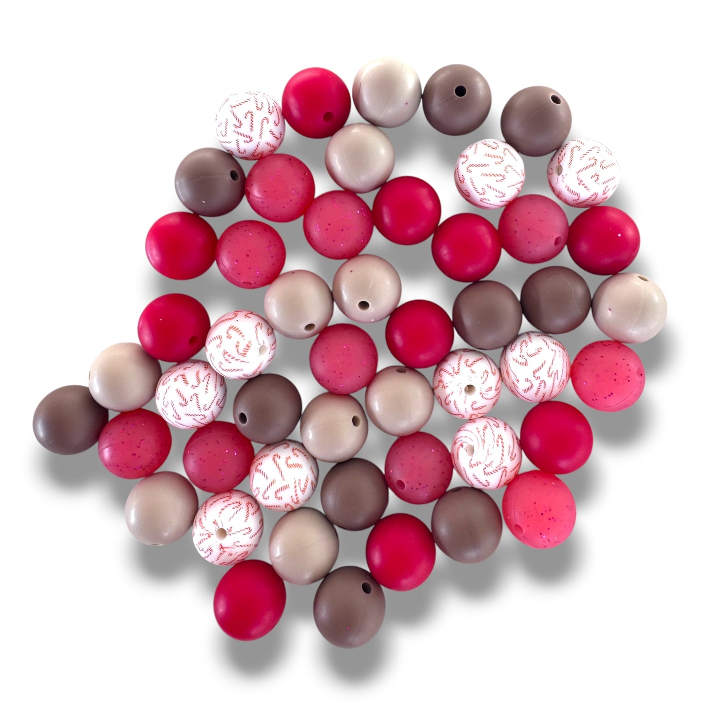 Gingerbread Lane – 50 Count | Silicone Bead Mix