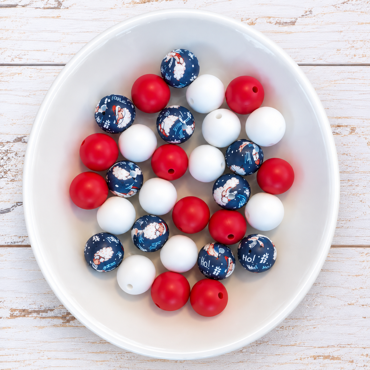 Home For The Holidays  (30 Count 15mm Silicone Bead Pack) – Ideal for Beadable Pens & Keychains