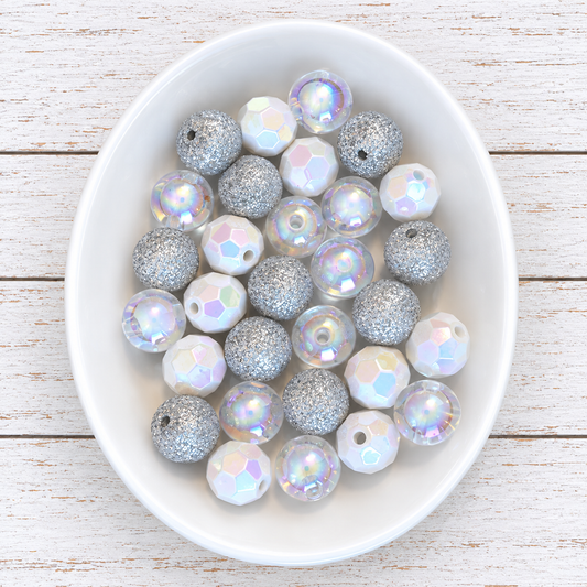 ✨ Diamond Dust – 30 Count Acrylic Bead Pack ✨