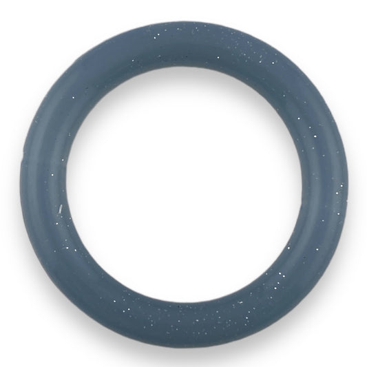 Q-A02 - 65mm Gray Jelly Glitter Silicone Ring