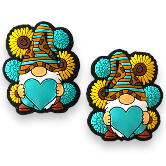 h1013- “Sunflower Gnome"  Focal (1 Count) Bead Silicone