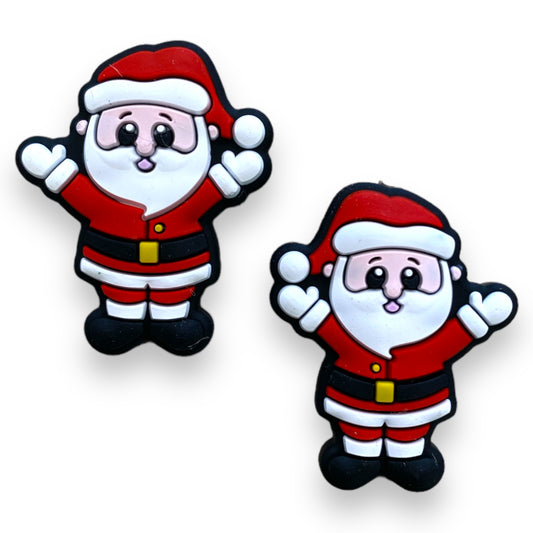 X76 - Santa Silicone (1 Count) Focal Bead