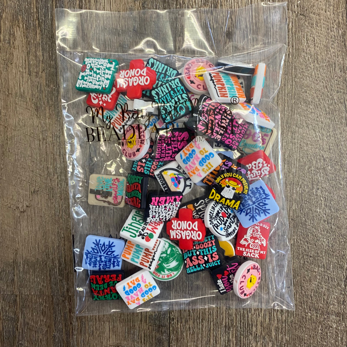 Exclusive Silicone Focal - 50 Count- Random - Spicy Beads Included - Duplicates Likely - No Requests