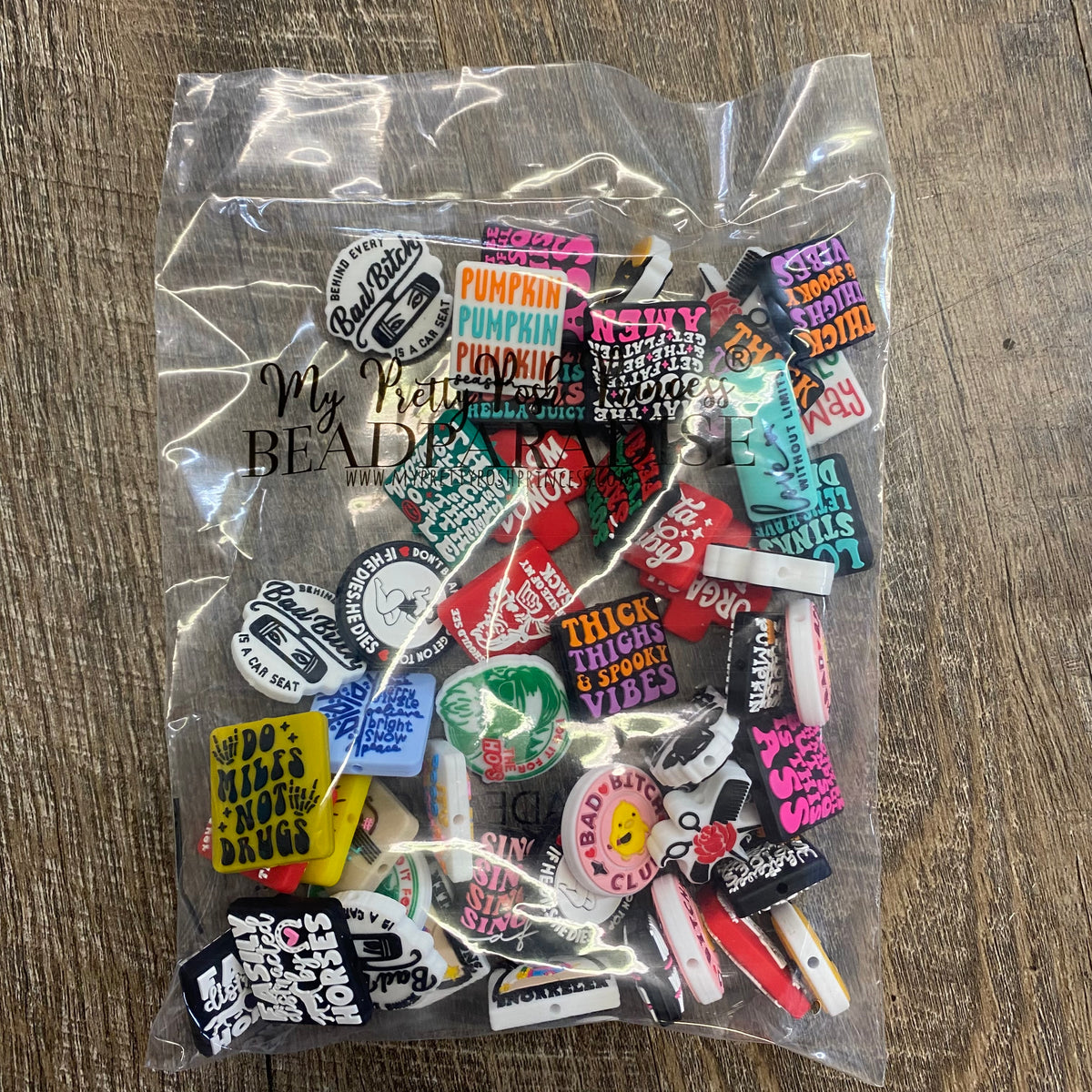 Exclusive Silicone Focal - 50 Count- Random - Spicy Beads Included - Duplicates Likely - No Requests
