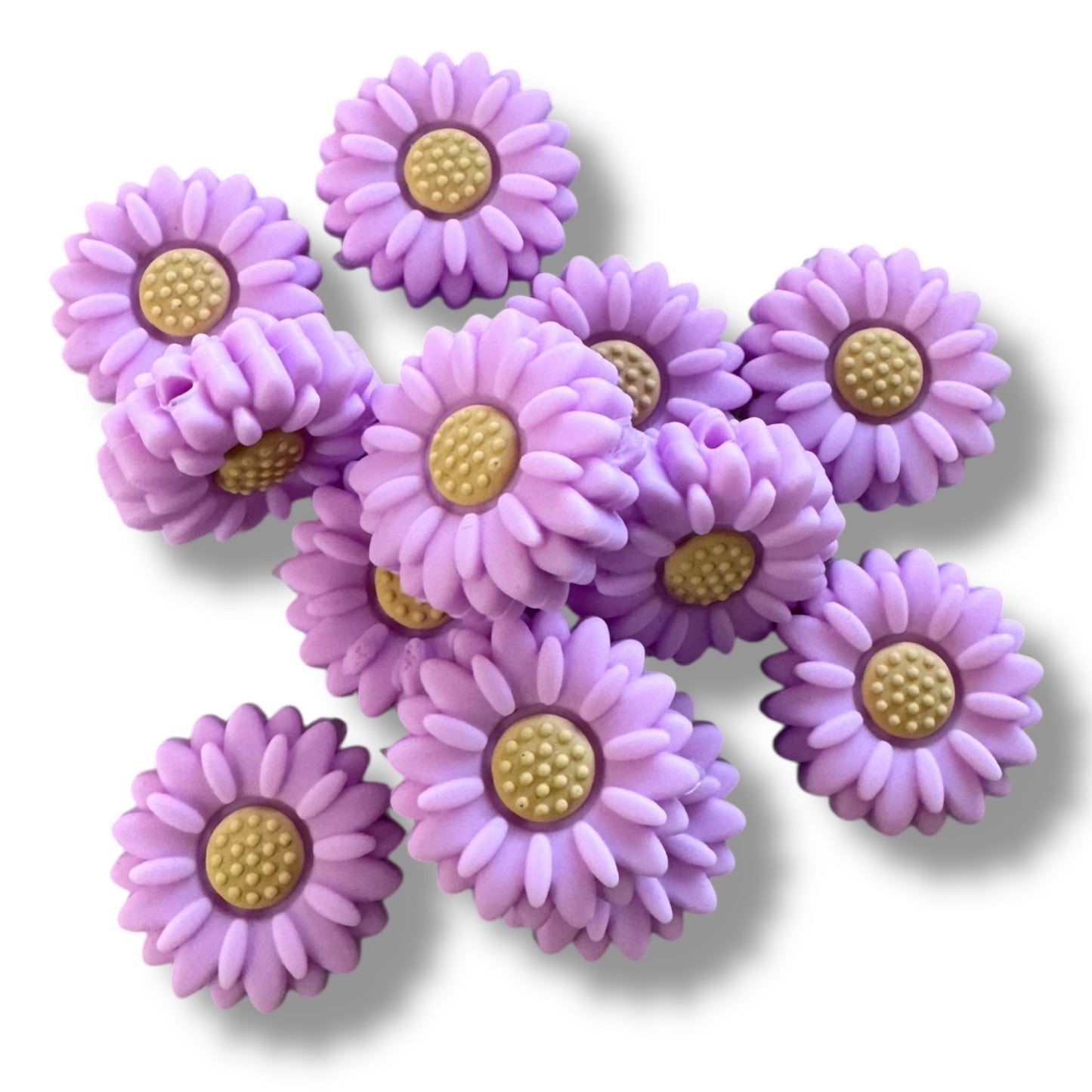 X206-  Lavender (20mm) Silicone Focal Bead for DIY Crafts (1 Count)