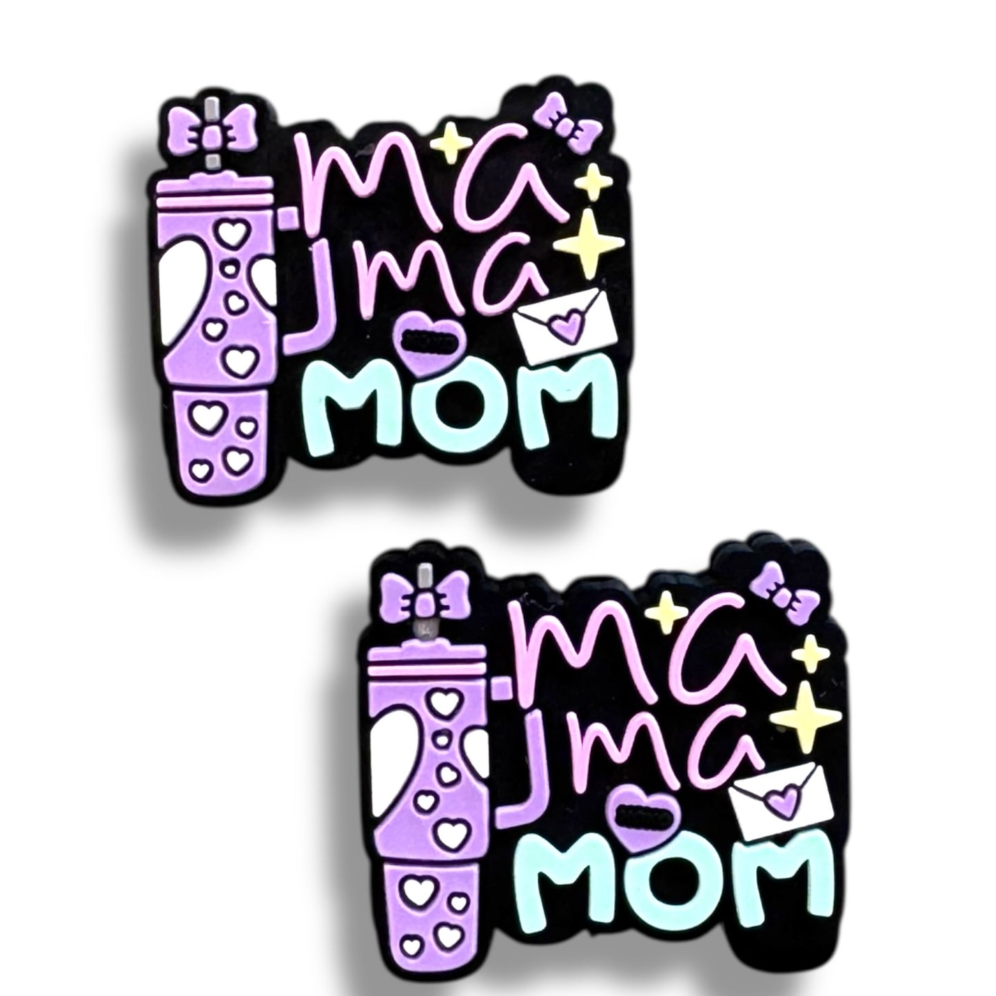 X126- "Mama Mom"  Silicone Focal Bead for DIY Crafts (1 Count)