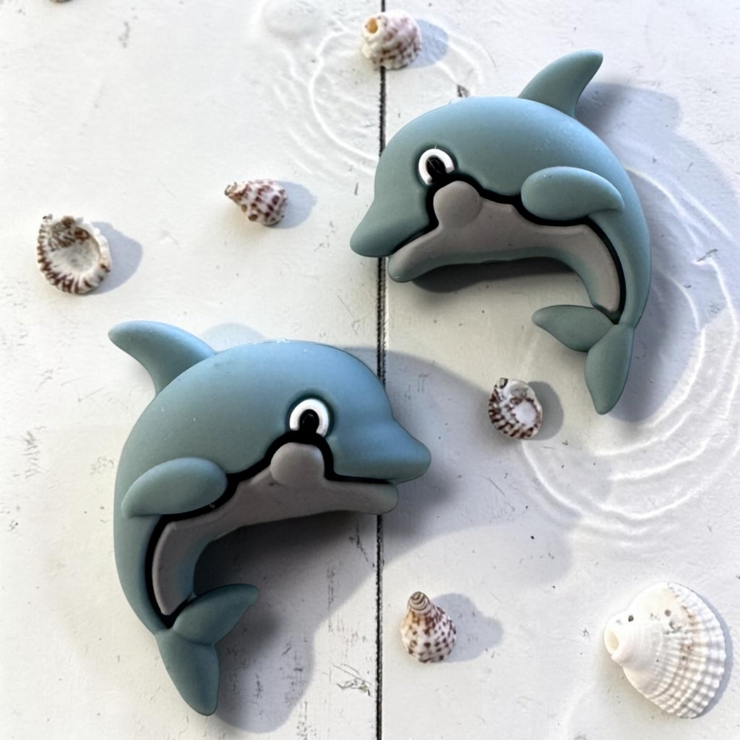 X071- "Whale" 3D Silicone Focal Bead for DIY Crafts (1 Count)