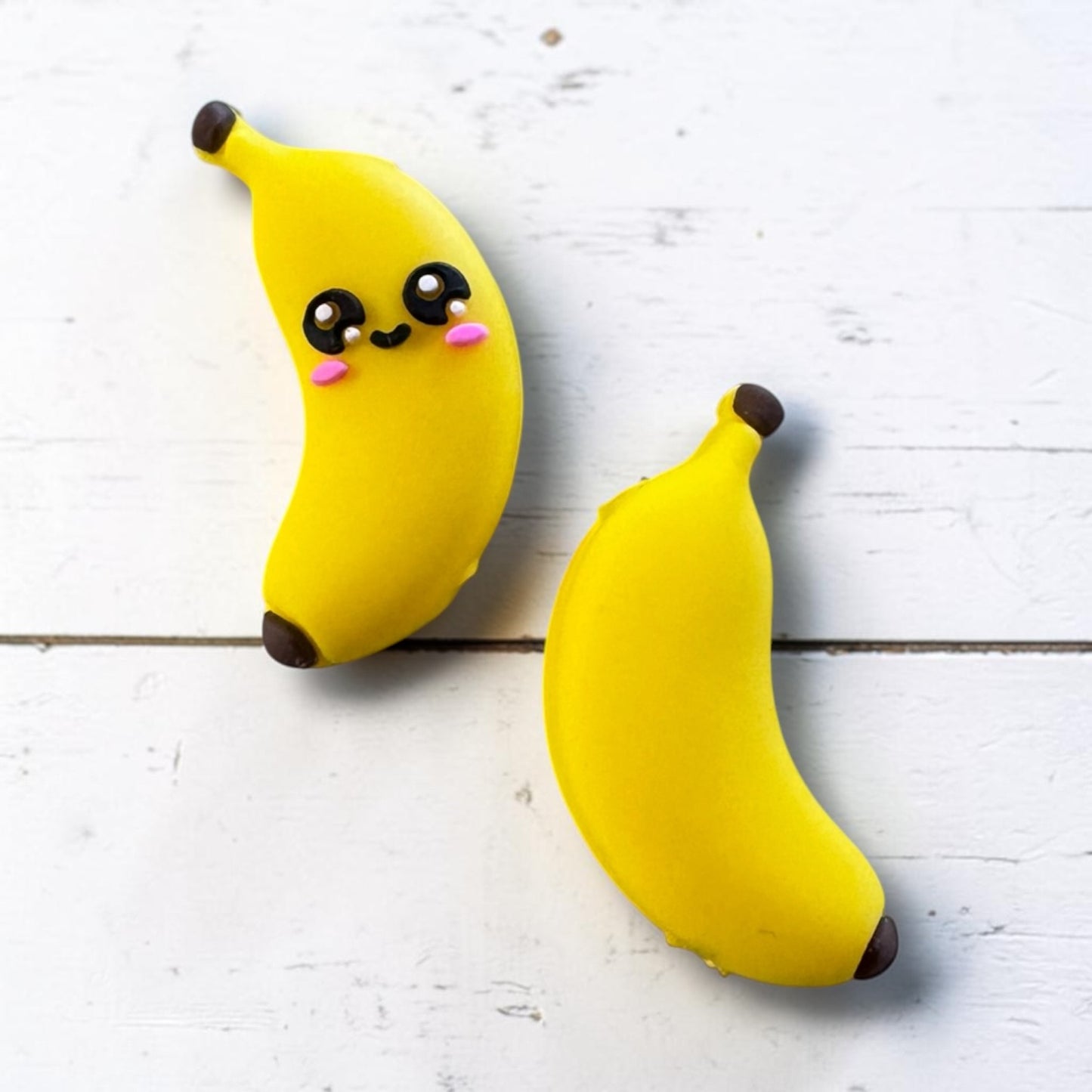X100- "Banana" 3D Silicone Focal Bead for DIY Crafts (1 Count)