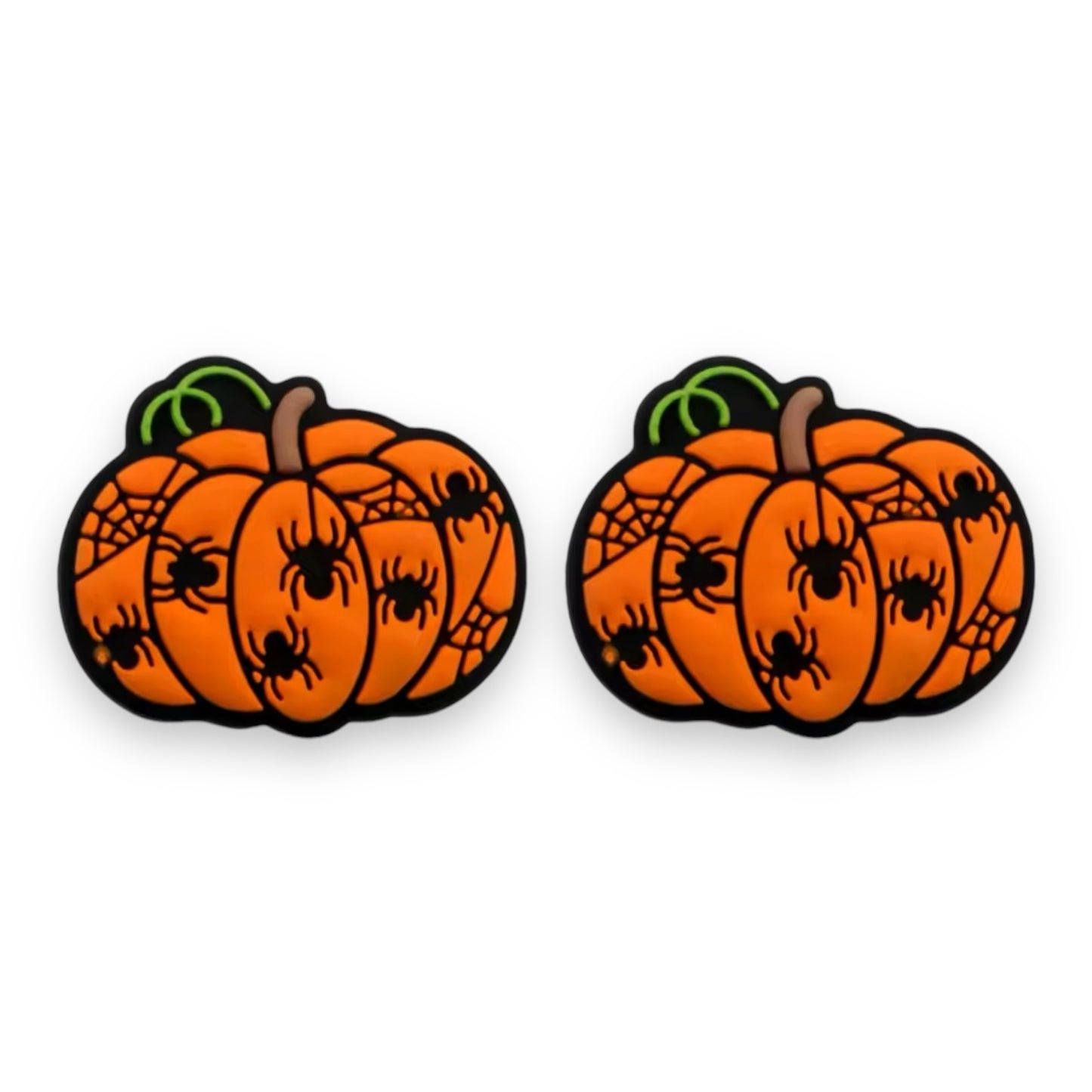 h820 -  "Spider Pumpkin” Silicone (1 Count) Focal Bead