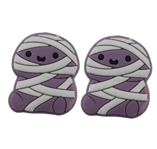 h805 -  "Mummy Hallo-Wiener” Silicone (1 Count) Focal Bead