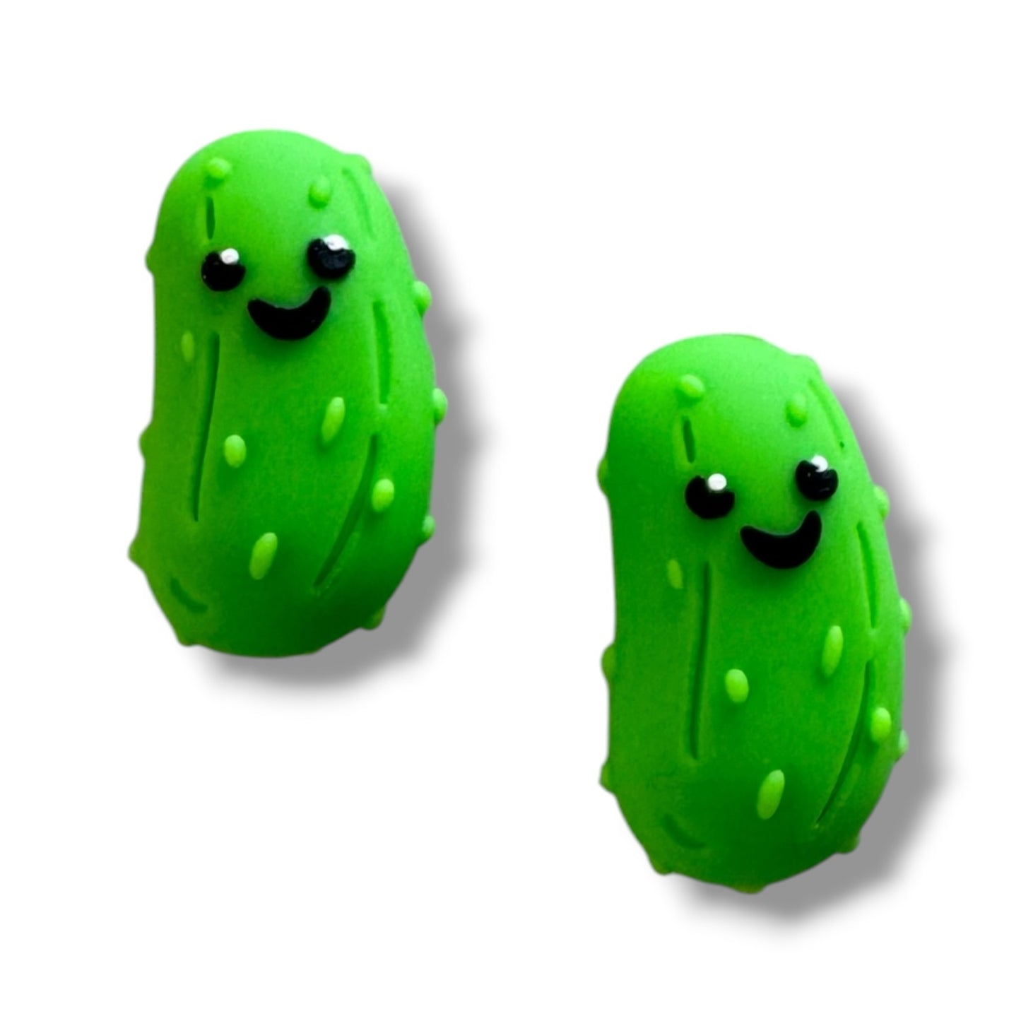X110- "Pickle" 3D Silicone Focal Bead for DIY Crafts (1 Count)