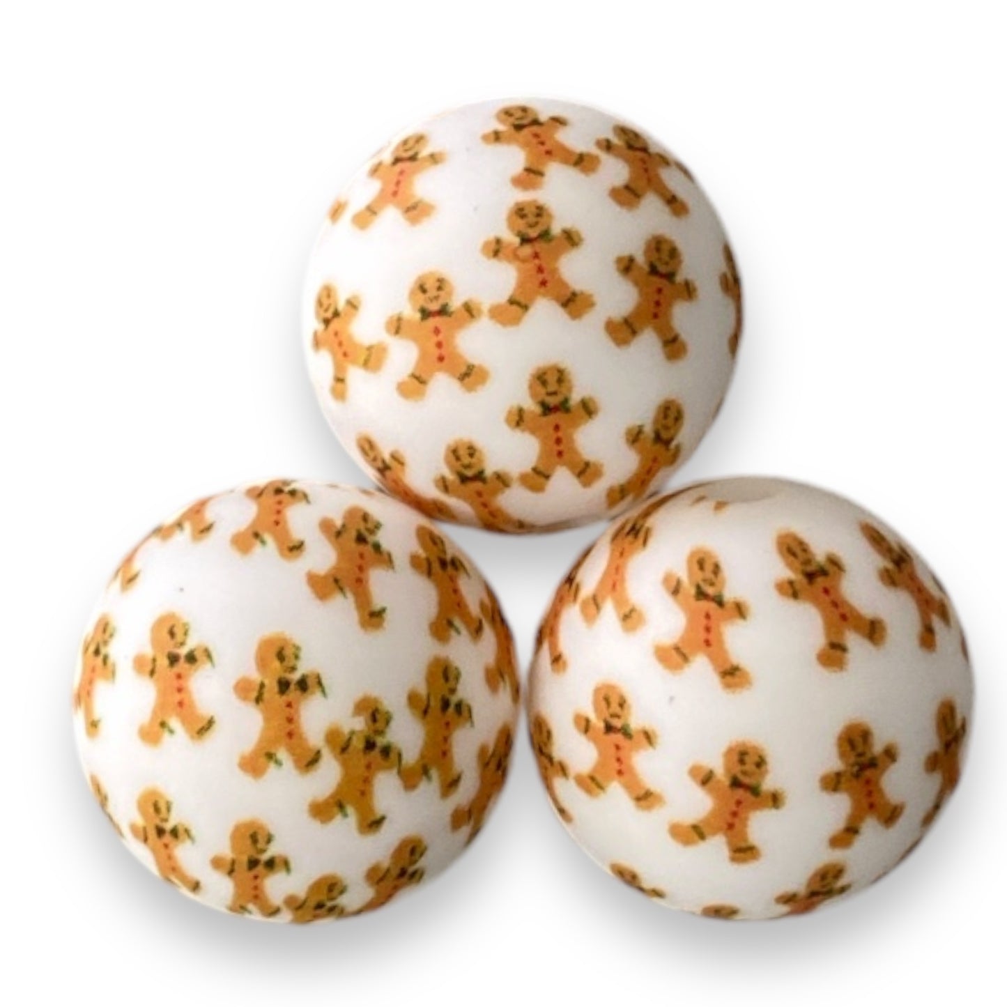 T316 - 15mm "Gingerbread" Silicone Beads