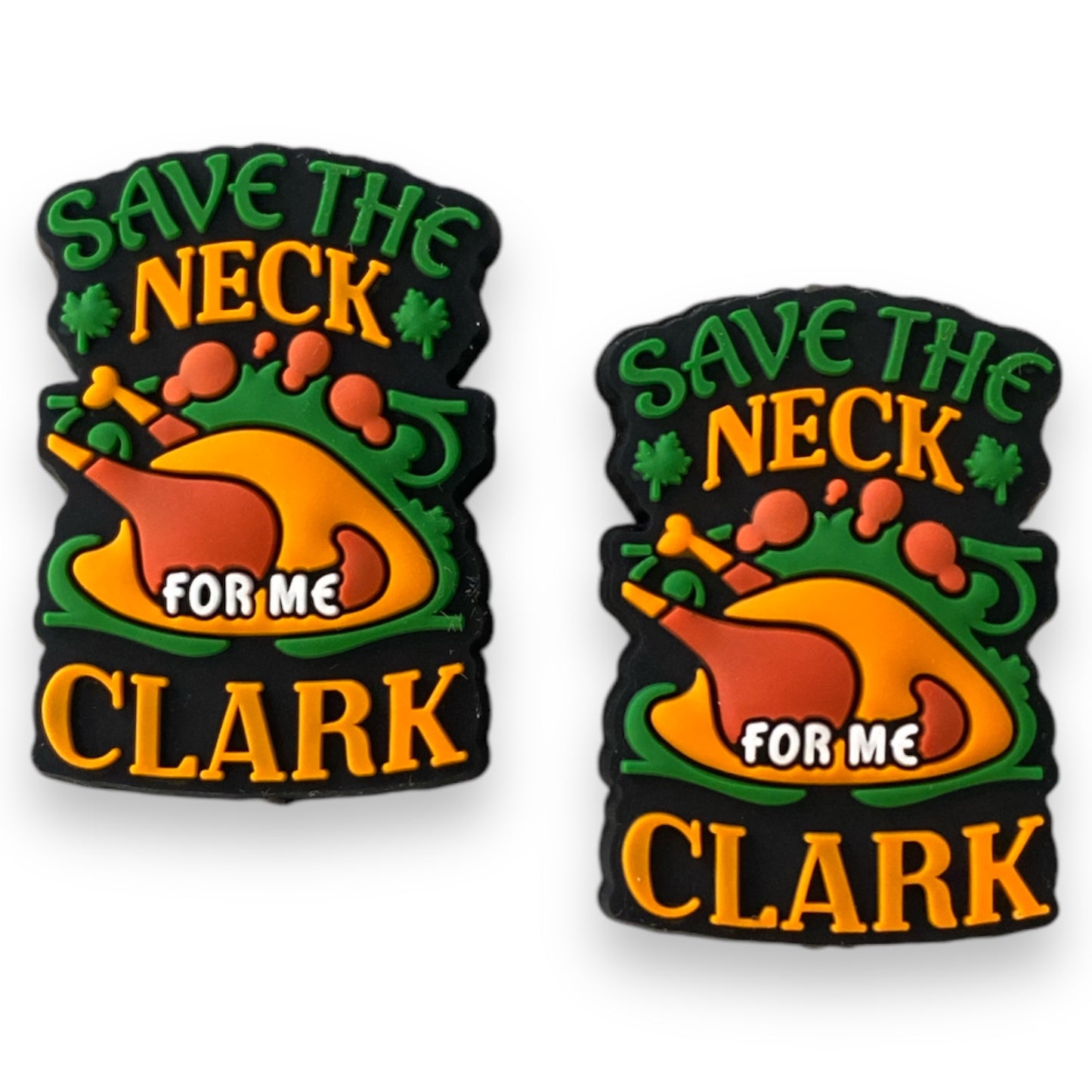 h865 -  "Save The Neck” Silicone (1 Count) Focal Bead 5871-17