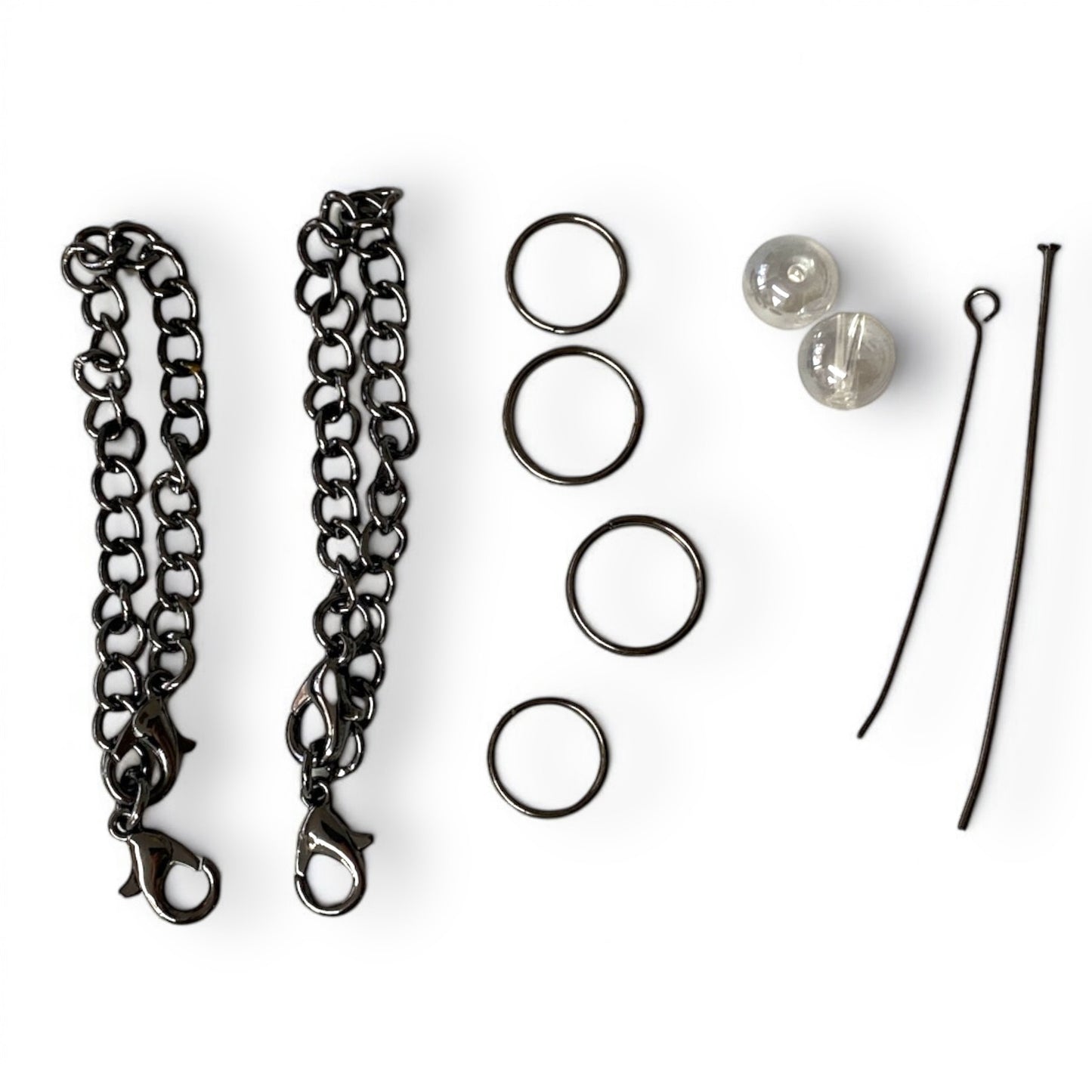 Q-A38 - Black "Cup Charm" 10 Piece Hardware Kit