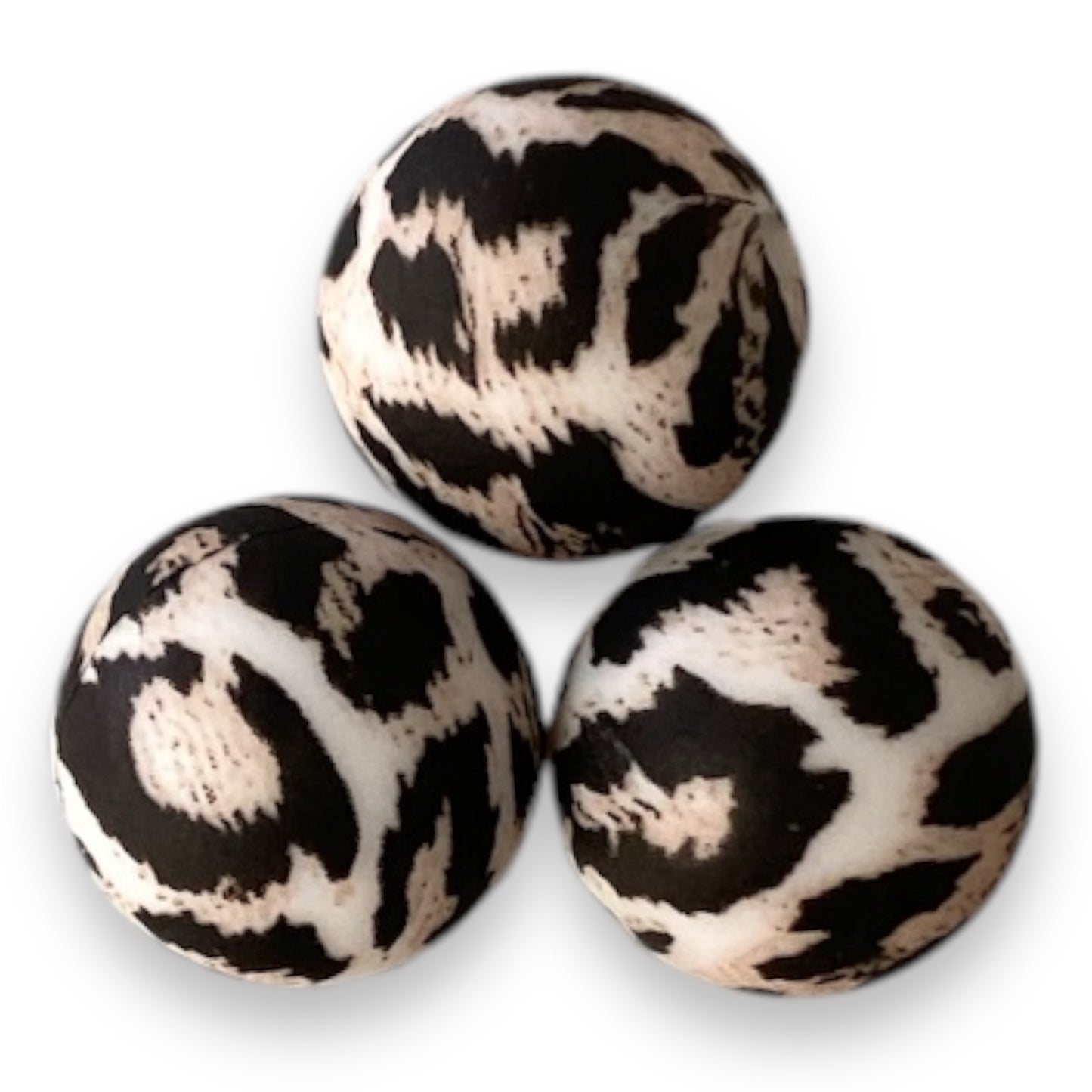 #706 - Rose Gold Leopard 19mm Silicone  Beads